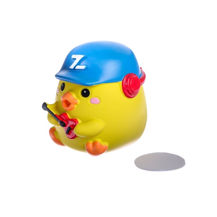 Утёнок на панель авто, гитарист, желтый Утёнок на панель авто, гитарист, желтый