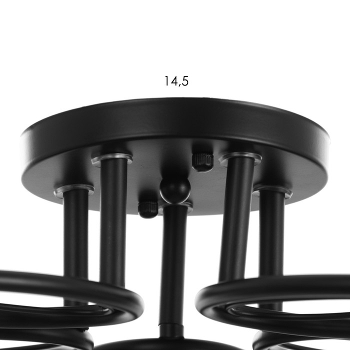 Люстра Люстра "Эдмас" 5хЕ27 40Вт черный 60х60х22 см BayerLux