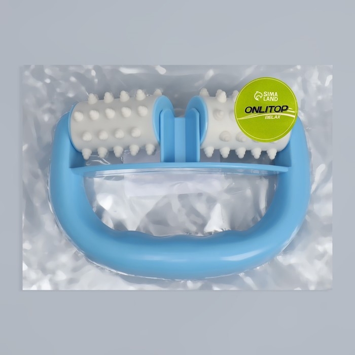 Массажёр «Роллер», с шипами, универсальный, 14 × 10 × 5 см, цвет МИКС