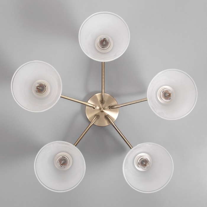 Люстра Люстра "Люси" 5х60Вт Е27 Античная бронза 60х60х29см