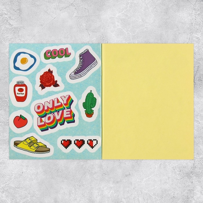Наклейки детские, альбом 8 листов, Boom vibes, 11 х 13.5 см Наклейки детские, альбом 8 листов, Boom vibes, 11 х 13.5 см