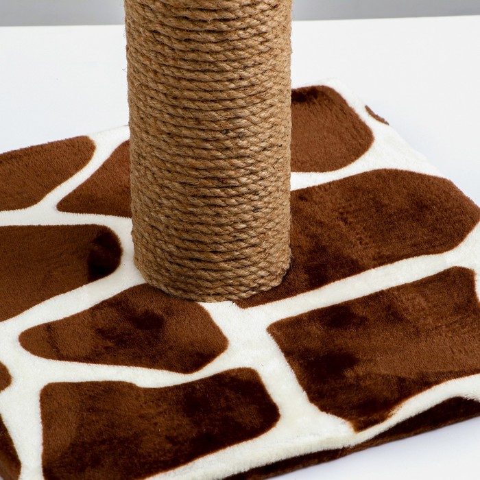 Когтеточка с высоким и толстым столбиком, сизаль, 35 х 35 х 82 см, микс цветов Когтеточка с высоким и толстым столбиком, сизаль, 35 х 35 х 82 см, микс цветов