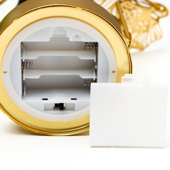 Ночник  Ночник "Звезда" LED от батареек 3хАА золото 22х11х28 см RISALUX