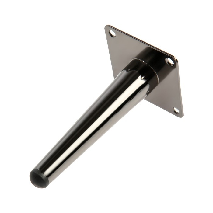 Опора мебельная CAPPIO OP08,h=150мм,толщ площ 1,8,  цвет глянцевый черный Опора мебельная CAPPIO OP08,h=150мм,толщ площ 1,8,  цвет глянцевый черный