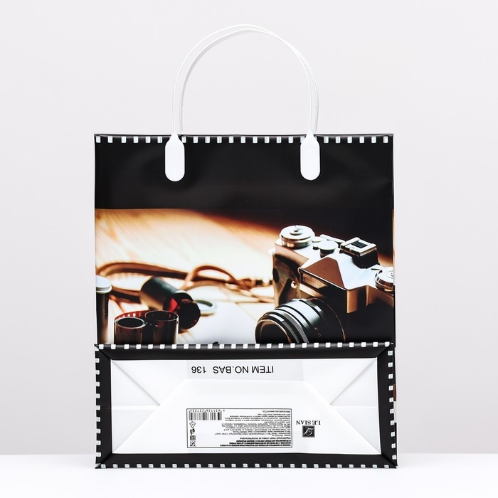 Пакет Пакет "Фотоаппарат", мягкий пластик, 26 x 23 см, 110 мкм
