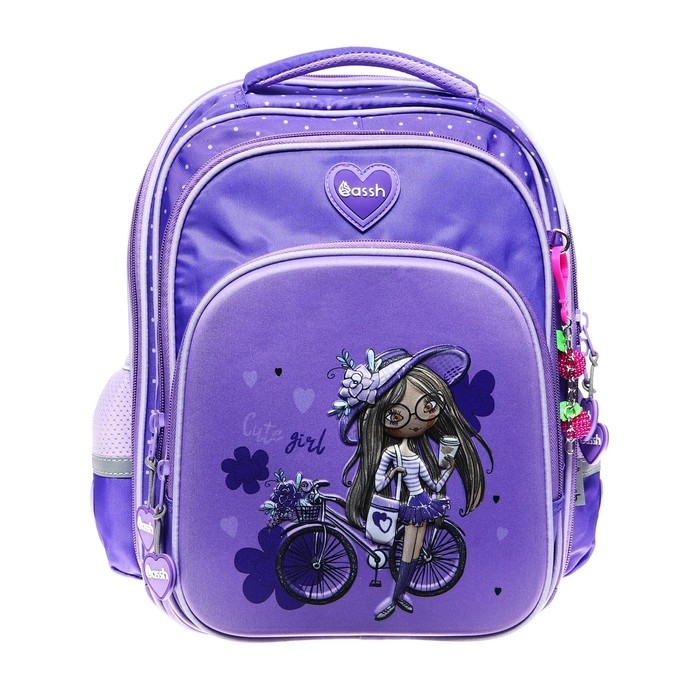 Рюкзак школьный 37 х 28 х 13 см, эргономичная спинка, Across 230, фиолетовый CS23-230-4 Рюкзак школьный 37 х 28 х 13 см, эргономичная спинка, Across 230, фиолетовый CS23-230-4