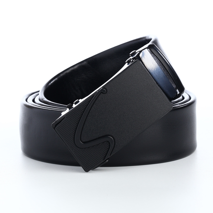 Ремень мужской, Великан, ширина 4 см, пряжка автомат, цвет чёрный Ремень мужской, Великан, ширина 4 см, пряжка автомат, цвет чёрный