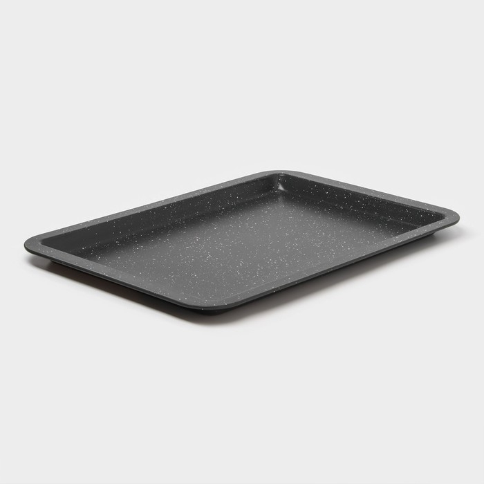 Противень Доляна «Элин Мрамор. Прямоугольник», 43×29×2 см, антипригарное покрытие, цвет серый Противень Доляна «Элин Мрамор. Прямоугольник», 43×29×2 см, антипригарное покрытие, цвет серый