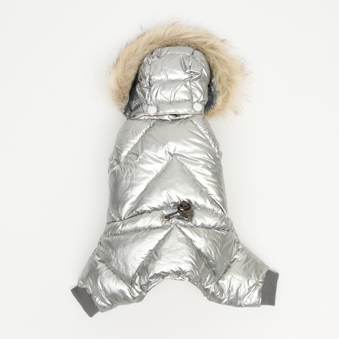 Комбинезон Комбинезон "Мальчик" с утяжкой, размер 14 (ДС 32 см, ОГ 42 см, ОШ 31 см), серебряный