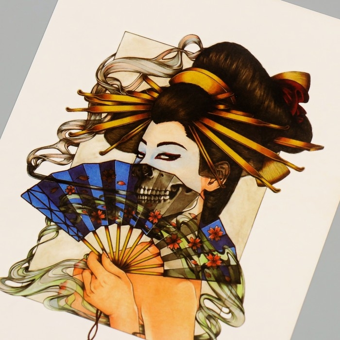 Татуировка на тело цветная Татуировка на тело цветная "Твоя загадка" 26,1х14,6 см