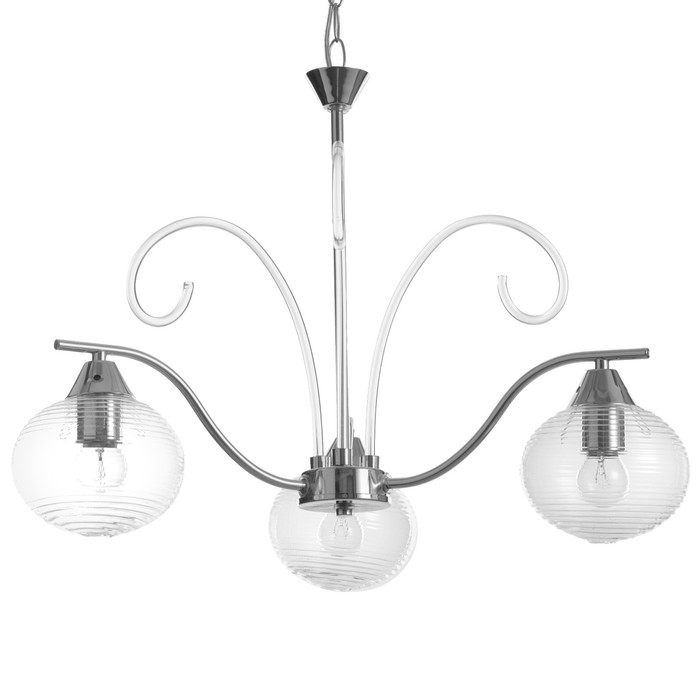 Люстра  Люстра "Харми" 3хE27 40Вт серебро 58х58х41 см BayerLux