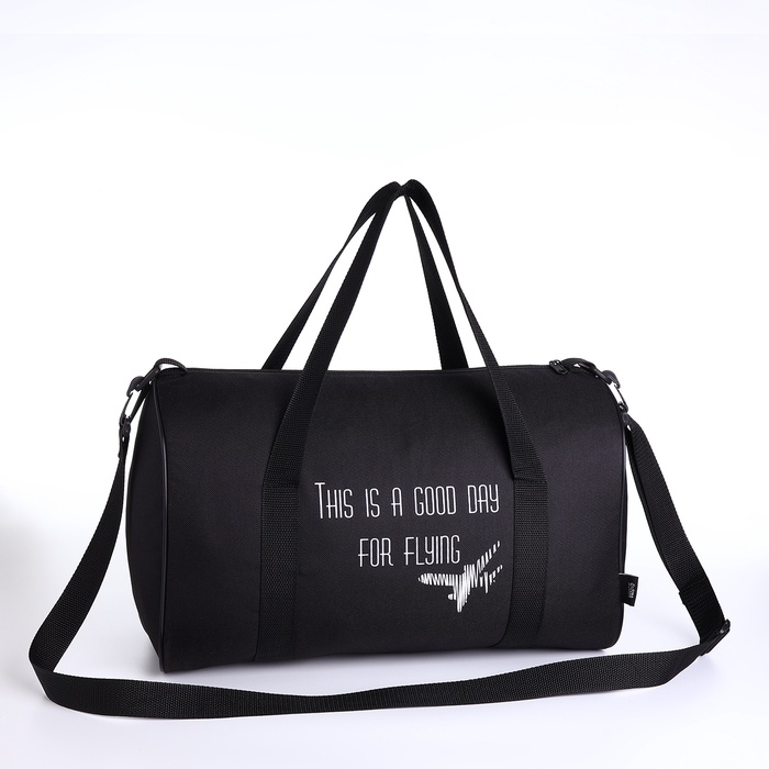 Сумка дорожная, TEXTURA, маленький размер, цвет чёрный Сумка дорожная, TEXTURA, маленький размер, цвет чёрный