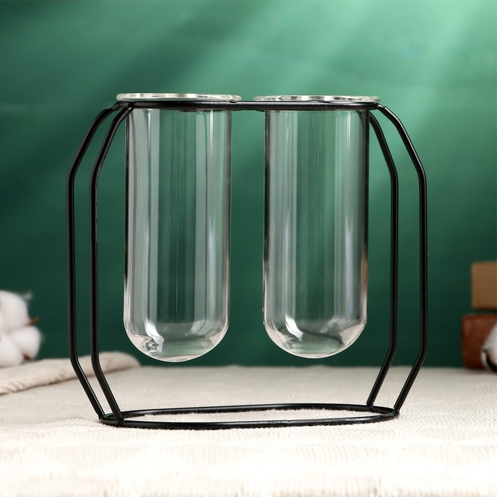 Набор кашпо на подставке, 17х15х5,5см Набор кашпо на подставке, 17х15х5,5см