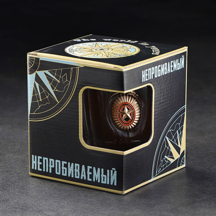 Кружка  Кружка "Непробиваемая", кокарда, для пива , 500 мл