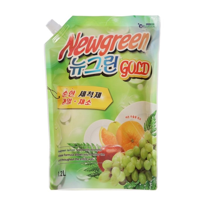 Средство для мытья посуды Newgreen, дой-пак, 1,2 л Средство для мытья посуды Newgreen, дой-пак, 1,2 л