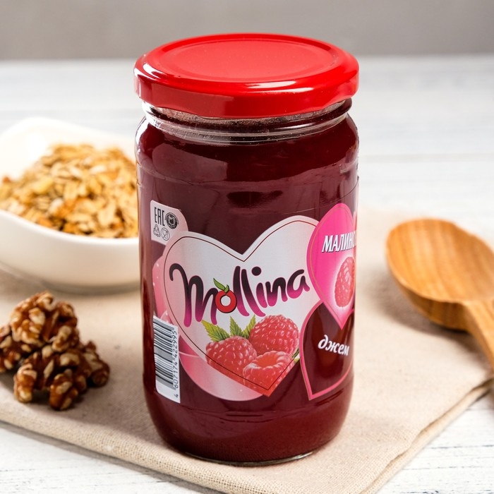 Джем Mollina малиновый, 450 г