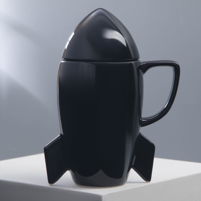 Кружка керамическая &laquo;23 февраля&raquo;, 300 мл, цвет чёрный