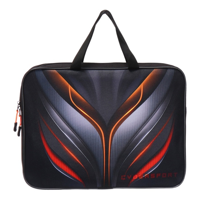 Папка с ручками текстильная А4, 370 х 280 х 60 мм, Stavia Папка с ручками текстильная А4, 370 х 280 х 60 мм, Stavia "Киберспорт"