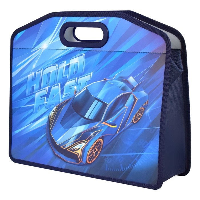 Папка с ручками пластиковая А4, 370 х 300 х 110 мм, с вырубной ручкой, Феникс Папка с ручками пластиковая А4, 370 х 300 х 110 мм, с вырубной ручкой, Феникс "Мегаскорость"