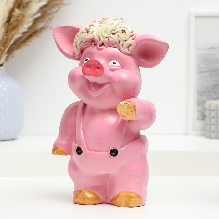 Копилка Копилка "Поросенок с кудряшками" 22х13х7см