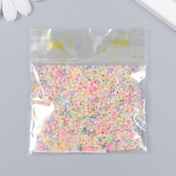 Бисер стекло 12/0  Бисер стекло 12/0 "Перламутр. Меланж. Зефирные цвета" 30 гр