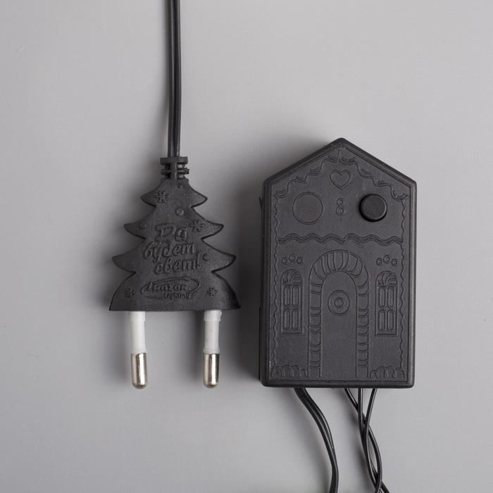 Гирлянда «Нить» 5 м с насадками «Шарики синие», IP20, тёмная нить, 30 LED, свечение синее, 8 режимов, 220 В Гирлянда «Нить» 5 м с насадками «Шарики синие», IP20, тёмная нить, 30 LED, свечение синее, 8 режимов, 220 В