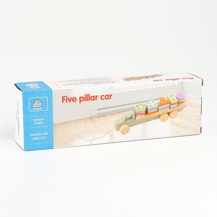 Пирамидка логическая  Пирамидка логическая "Грузовик" 4,3x31x9.5