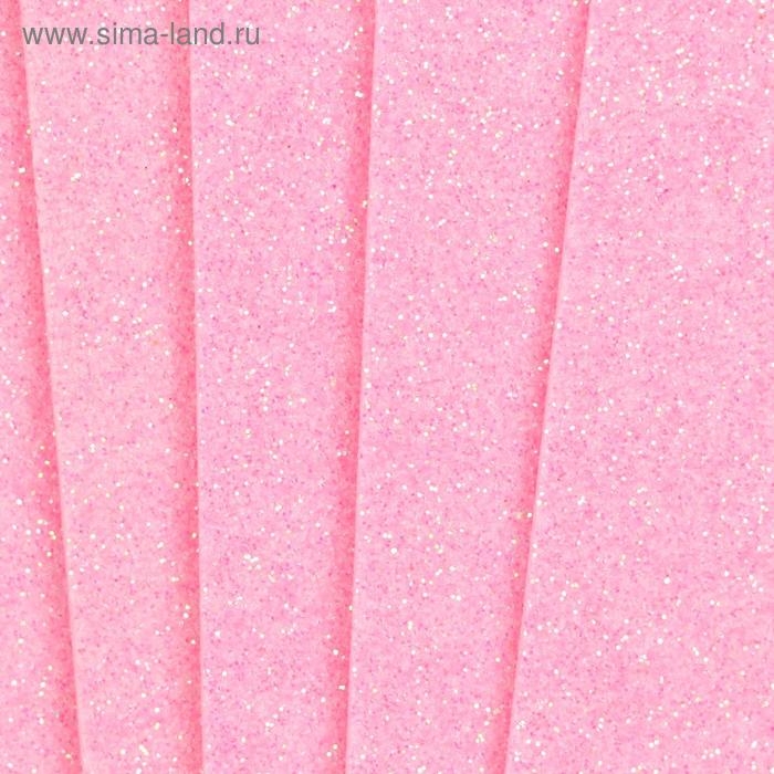 Фоамиран Фоамиран "Неоновый блеск - розовый" 2 мм формат А4 (набор 5 листов)