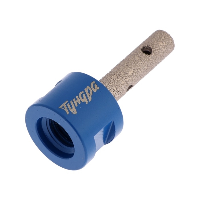 Фреза алмазная цилиндрическая ТУНДРА, по камню, кафелю и керамограниту, 10 х 40 мм, М14 Фреза алмазная цилиндрическая ТУНДРА, по камню, кафелю и керамограниту, 10 х 40 мм, М14