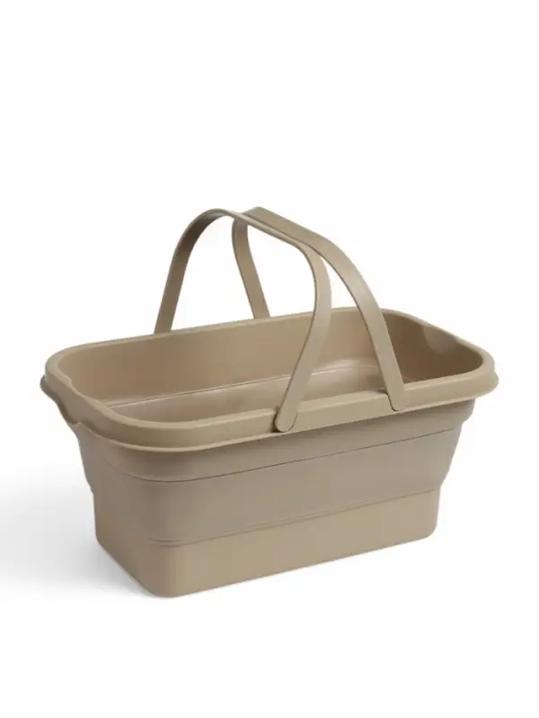 Корзина - столик maclay 2 в 1, складная, 47&times;28.5&times;23.5 см, бежевая