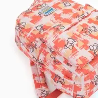 Рюкзак школьный на молнии, с карманами, с принтом, размер 28.5&times;12&times;41 см, оранжевый