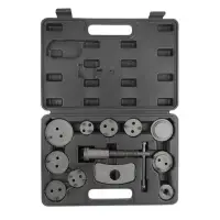 Набор для сведения поршней тормозных цилиндров (12 предметов) в кейсе AVS DBC-04