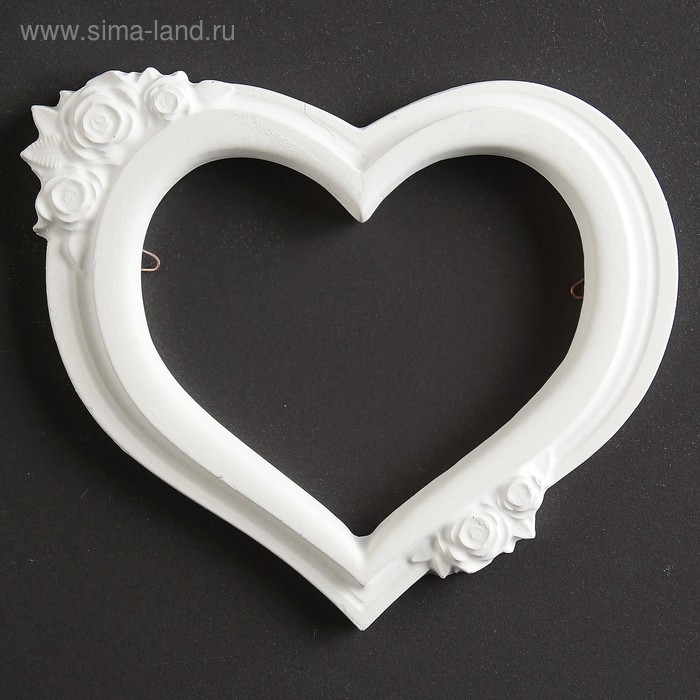 Фоторамка Фоторамка "Сердце" белая 16х13,5см