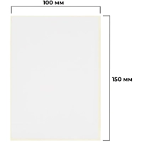 Термотрансферные этикетки ПГЛ 100х150, 250 шт/рул, вт.40, 3 шт/уп (спайка)