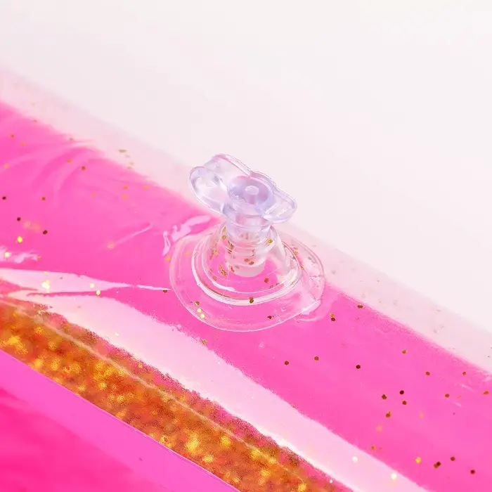 Надувная песочница с блёстками, 60&times;45 см, ярко-розовая