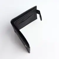 Портмоне мужское &laquo;Орёл&raquo;, на кнопке, отдел для карт, монет, чёрное