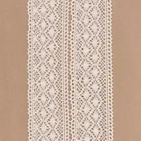 Кружево вязаное Арт Узор, 70 мм, 10&plusmn;1 м, бежевое