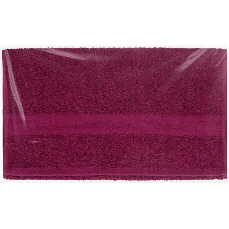 Набор полотенец махровых бордюр 440 г/м2, 50х90 винный, 10шт