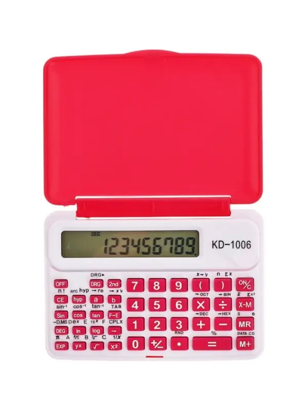 Калькулятор инженерный 10-разрядный, KENKO, 1006 корпус розовый