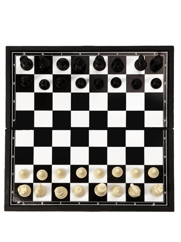 Шахматы 26 х 26 см, король h-4.6 см, d-1.9 см, доска и фигуры пластик Шахматы 26 х 26 см, король h-4.6 см, d-1.9 см, доска и фигуры пластик