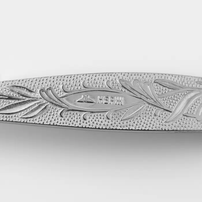 Ложка столовая &laquo;Уралочка&raquo;, длина 19.5 см, толщина 2 мм, цвет серебряный