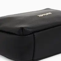 Сумка женская кросс-боди TEXTURA на молнии, 16&times;7&times;17 см, чёрная