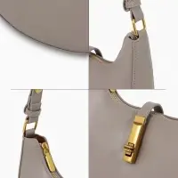 Сумка женская багет TEXTURA на молнии, 24&times;6&times;14 см, серая