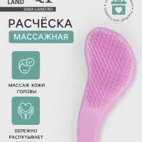 Расчёска массажная, 7.5&times;18.5(&plusmn;1) см, PVC коробка, МИКС