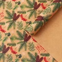 Бумага упаковочная крафтовая «Зимние истории», 50×70 см