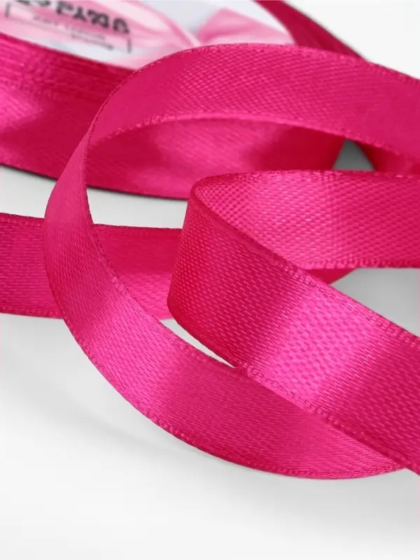 Лента атласная, 12 мм, 23±1 м, ярко-розовая №27 Лента атласная, 12 мм, 23±1 м, ярко-розовая №27