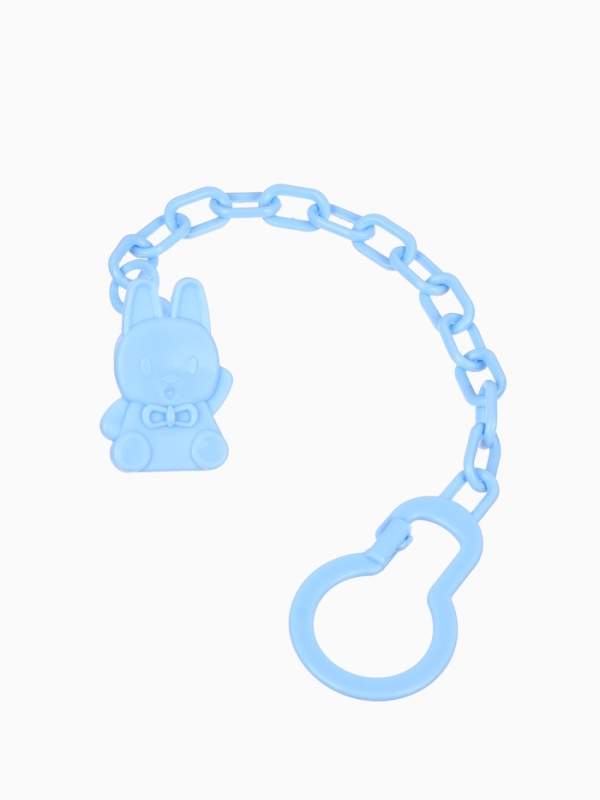 Пустышка классическая, с держателем, +0мес., цвет голубой Пустышка классическая, с держателем, +0мес., цвет голубой