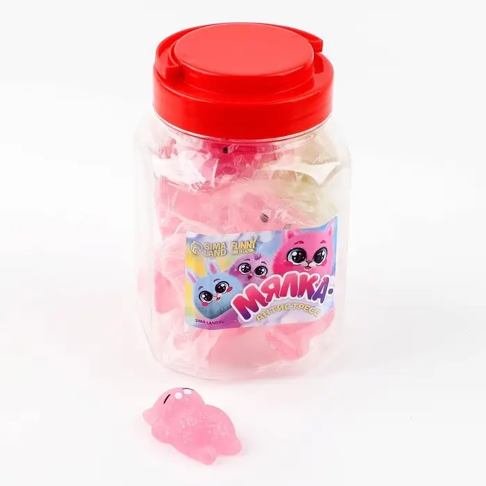 Антистресс сквиш мялка «Сияшки», в банке, МИКС Антистресс сквиш мялка «Сияшки», в банке, МИКС