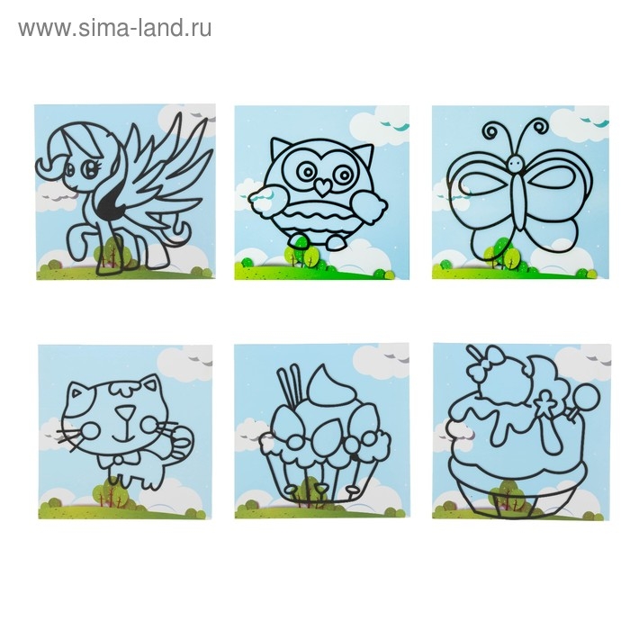 Аппликация «Веселье» подставка, стразы, МИКС Аппликация «Веселье» подставка, стразы, МИКС