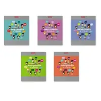 Тетрадь для записи иностранных слов ErichKrause. Hello, А5+, 48 листов, в линейку, три столбца, обложка из мелованного картона, блок офсет, МИКС